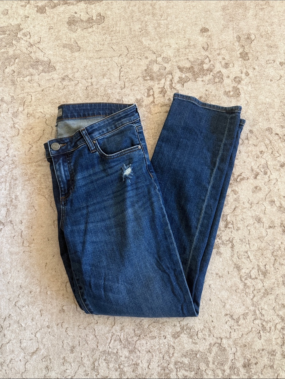 Kut From The Kloth Women’s Blue Straight Leg Jeans - Catherine Mom Jean